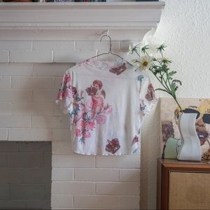 SHEIN sheer cherub crop top